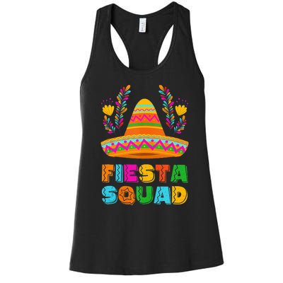 Cinco De Mayo Fiesta Squad Family Matching Women's Racerback Tank