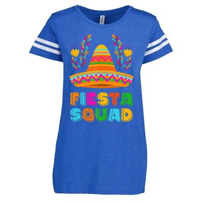 Cinco De Mayo Fiesta Squad Family Matching Enza Ladies Jersey Football T-Shirt