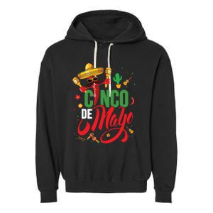 Cinco De Mayo Mexican Fiesta 5 De Mayo Garment-Dyed Fleece Hoodie