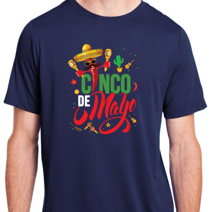 Cinco De Mayo Mexican Fiesta 5 De Mayo Adult ChromaSoft Performance T-Shirt