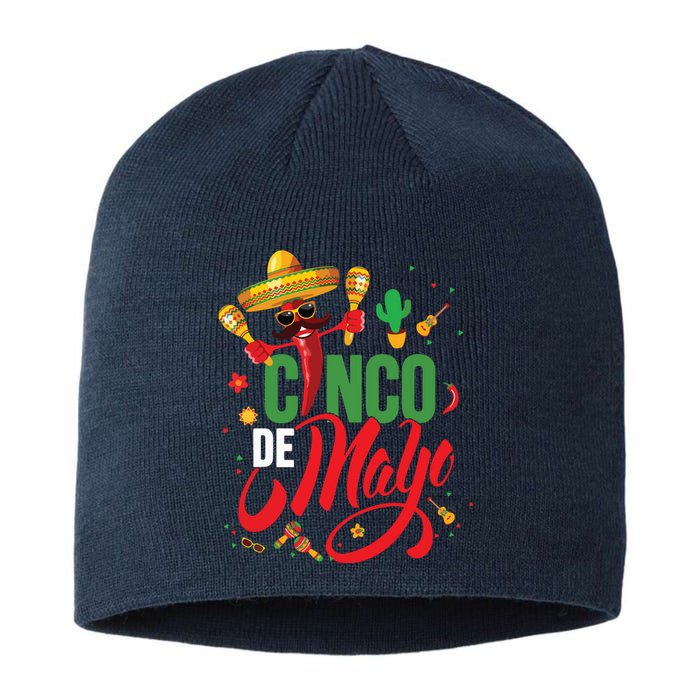 Cinco De Mayo Mexican Fiesta 5 De Mayo Sustainable Beanie