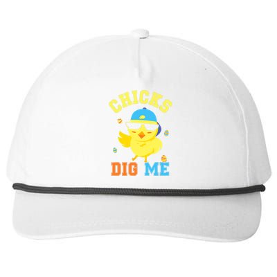 Chicks Dig Me Happy Easter Egg Hunt Funny Snapback Five-Panel Rope Hat