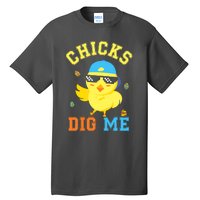 Chicks Dig Me Happy Easter Egg Hunt Funny Tall T-Shirt