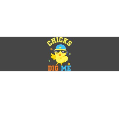 Chicks Dig Me Happy Easter Egg Hunt Funny Bumper Sticker