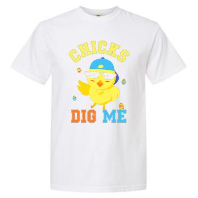 Chicks Dig Me Happy Easter Egg Hunt Funny Garment-Dyed Heavyweight T-Shirt