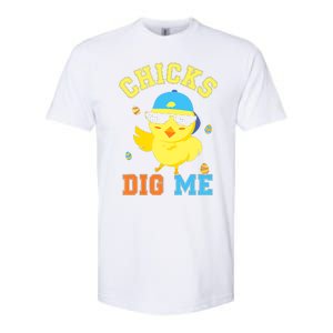 Chicks Dig Me Happy Easter Egg Hunt Funny Softstyle CVC T-Shirt