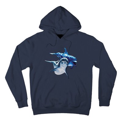 Cute Dolphins Making Splashing Hoodie