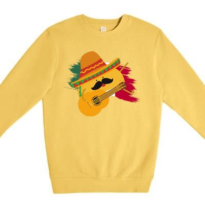 Cinco De Mayo Taco Fiesta Mexico Flag Premium Crewneck Sweatshirt