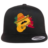 Cinco De Mayo Taco Fiesta Mexico Flag Flatbill Hat