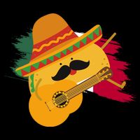 Cinco De Mayo Taco Fiesta Mexico Flag Flatbill Hat