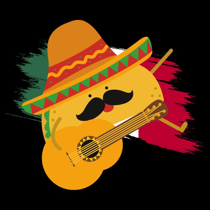 Cinco De Mayo Taco Fiesta Mexico Flag Flatbill Hat