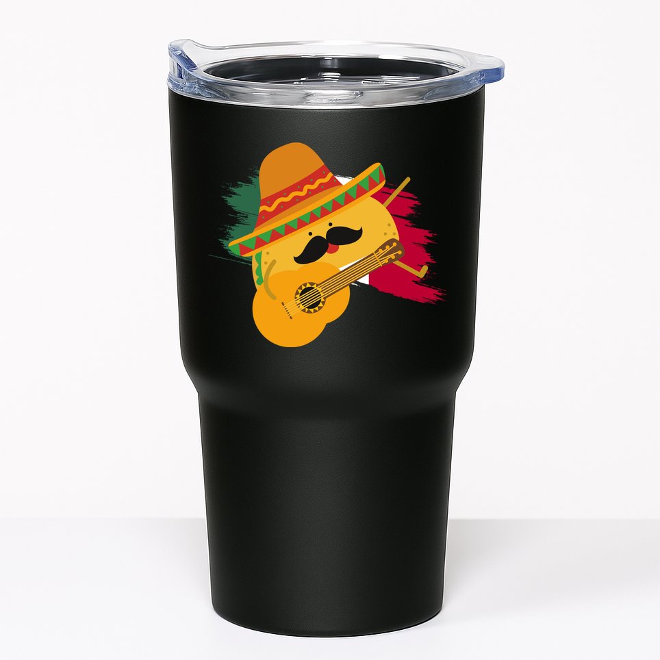 Cinco De Mayo Taco Fiesta Mexico Flag Tumbler