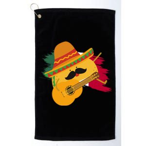 Cinco De Mayo Taco Fiesta Mexico Flag Platinum Collection Golf Towel