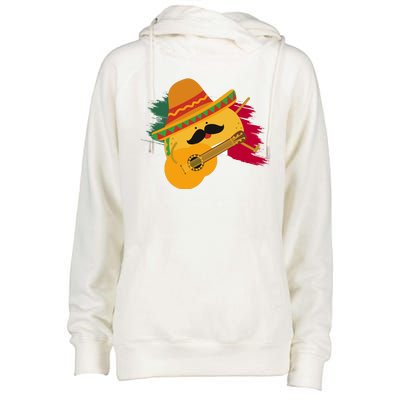 Cinco De Mayo Taco Fiesta Mexico Flag Womens Funnel Neck Pullover Hood