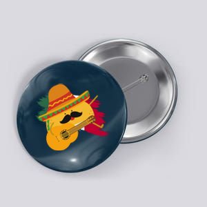 Cinco De Mayo Taco Fiesta Mexico Flag Button