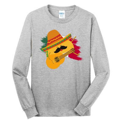 Cinco De Mayo Taco Fiesta Mexico Flag Tall Long Sleeve T-Shirt