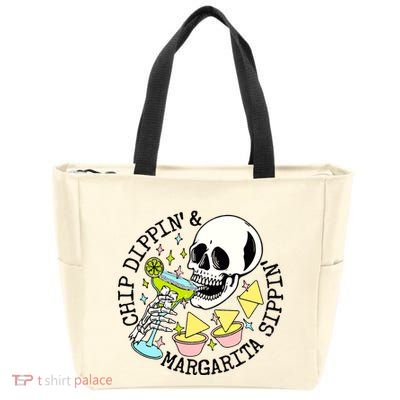 Chip Dippin Margarita Sippin Zip Tote Bag