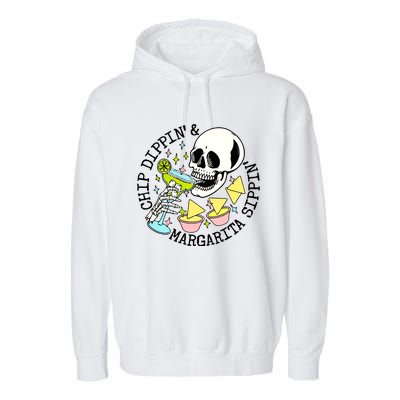 Chip Dippin Margarita Sippin Garment-Dyed Fleece Hoodie