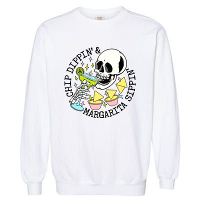 Chip Dippin Margarita Sippin Garment-Dyed Sweatshirt