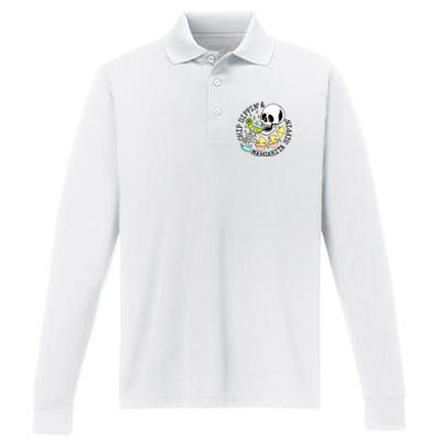 Chip Dippin Margarita Sippin Performance Long Sleeve Polo