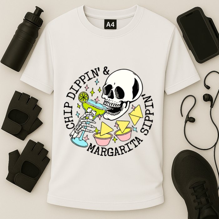 Chip Dippin Margarita Sippin Cooling Performance Crew T-Shirt