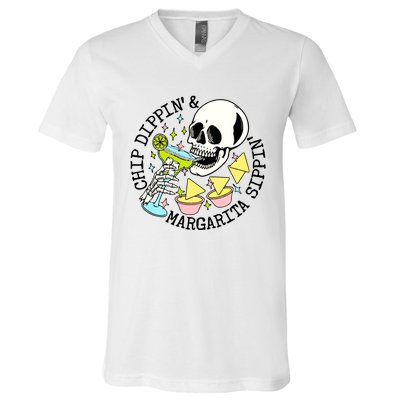 Chip Dippin Margarita Sippin V-Neck T-Shirt