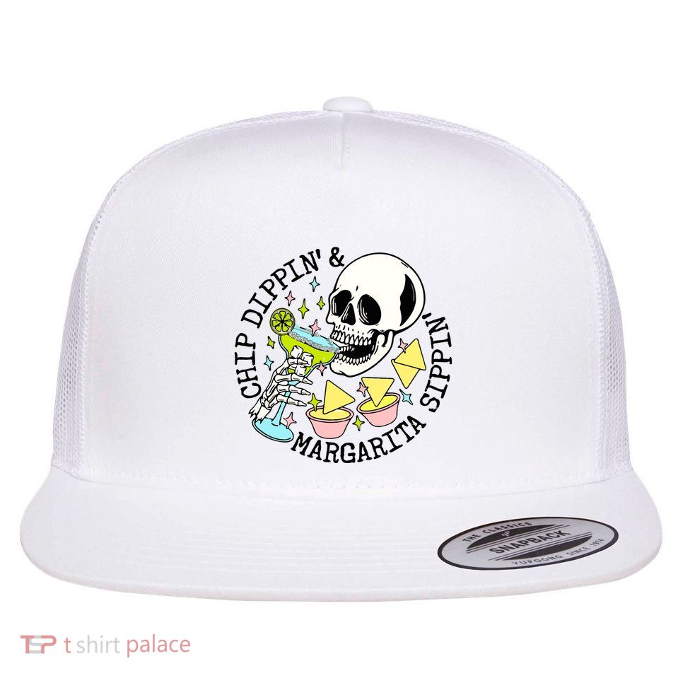 Chip Dippin Margarita Sippin Flatbill Hat