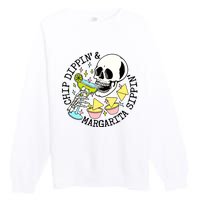 Chip Dippin Margarita Sippin Premium Crewneck Sweatshirt