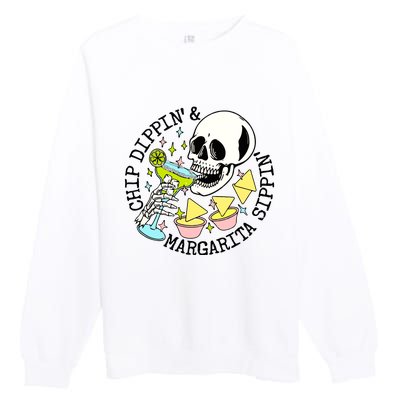 Chip Dippin Margarita Sippin Premium Crewneck Sweatshirt