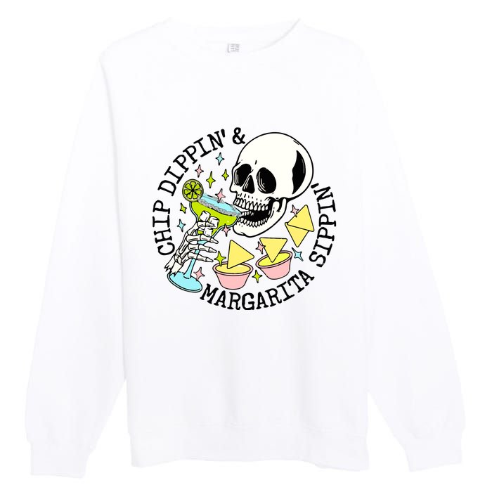 Chip Dippin Margarita Sippin Premium Crewneck Sweatshirt