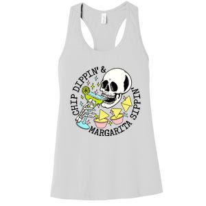 Chip Dippin Margarita Sippin Women's Racerback Tank