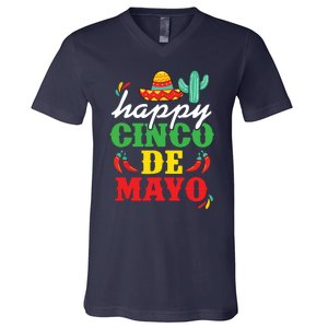 Cinco De Mayo Mexican Fiesta 5 De Mayo V-Neck T-Shirt