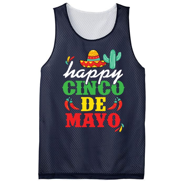 Cinco De Mayo Mexican Fiesta 5 De Mayo Mesh Reversible Basketball Jersey Tank