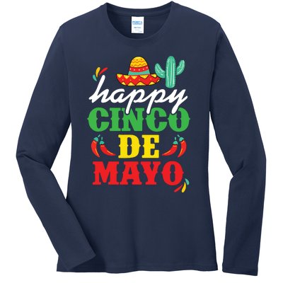 Cinco De Mayo Mexican Fiesta 5 De Mayo Ladies Long Sleeve Shirt