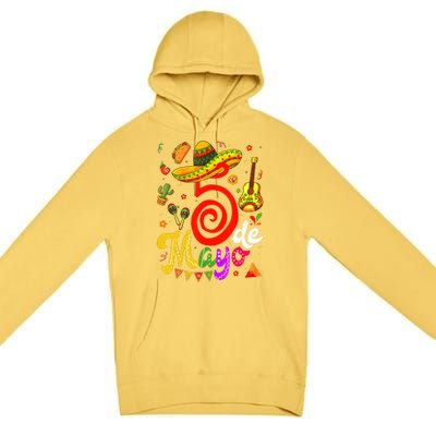 Cinco De Mayo Fiesta Surprise Camisa 5 De Mayo Viva Mexico Premium Pullover Hoodie