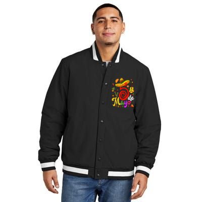 Cinco De Mayo Fiesta Surprise Camisa 5 De Mayo Viva Mexico Insulated Varsity Jacket