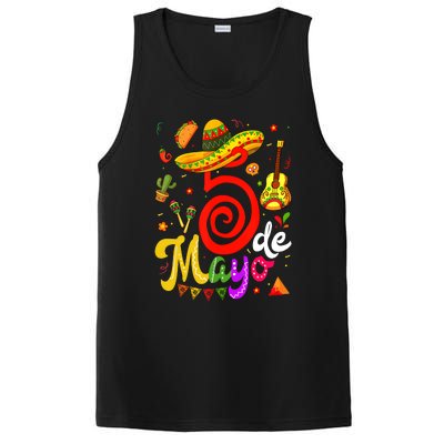 Cinco De Mayo Fiesta Surprise Camisa 5 De Mayo Viva Mexico PosiCharge Competitor Tank