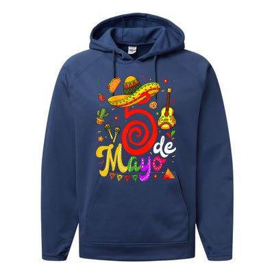 Cinco De Mayo Fiesta Surprise Camisa 5 De Mayo Viva Mexico Performance Fleece Hoodie