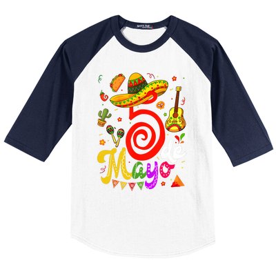 Cinco De Mayo Fiesta Surprise Camisa 5 De Mayo Viva Mexico Baseball Sleeve Shirt