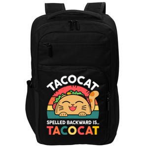 Cinco De Mayo Taco Cat Spelled Backwards Tacocat Impact Tech Backpack