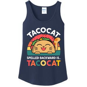 Cinco De Mayo Taco Cat Spelled Backwards Tacocat Ladies Essential Tank