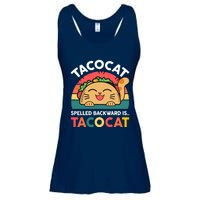 Cinco De Mayo Taco Cat Spelled Backwards Tacocat Ladies Essential Flowy Tank