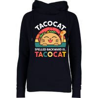 Cinco De Mayo Taco Cat Spelled Backwards Tacocat Womens Funnel Neck Pullover Hood