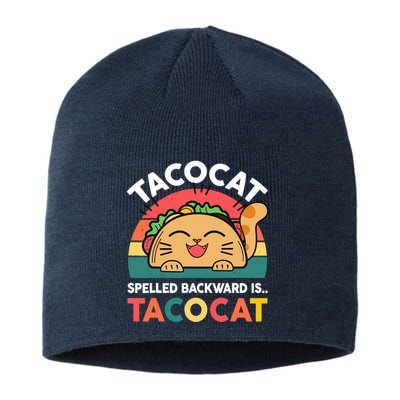 Cinco De Mayo Taco Cat Spelled Backwards Tacocat Sustainable Beanie
