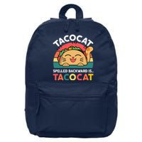 Cinco De Mayo Taco Cat Spelled Backwards Tacocat 16 in Basic Backpack