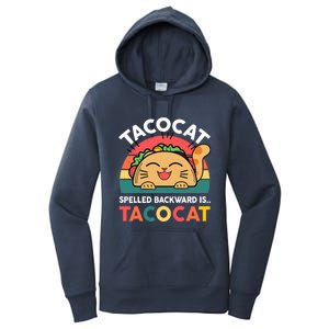 Cinco De Mayo Taco Cat Spelled Backwards Tacocat Women's Pullover Hoodie