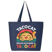 Cinco De Mayo Taco Cat Spelled Backwards Tacocat 25L Jumbo Tote