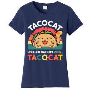 Cinco De Mayo Taco Cat Spelled Backwards Tacocat Women's T-Shirt