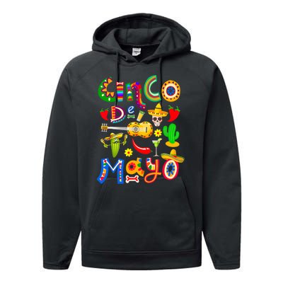 Cinco De Mayo 5 De Mayo Mexican Fiesta Performance Fleece Hoodie