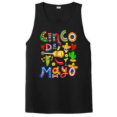 Cinco De Mayo 5 De Mayo Mexican Fiesta PosiCharge Competitor Tank